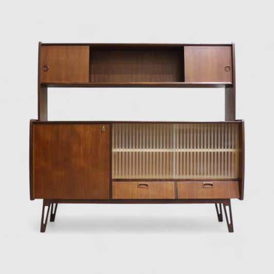 Vintage highboard, sideboard - teak, 60s | 01129
