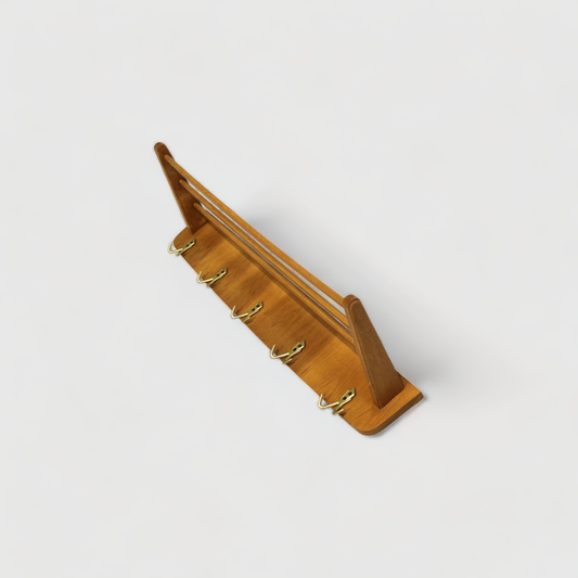 Vintage coat rack - mid century, wood | 00914