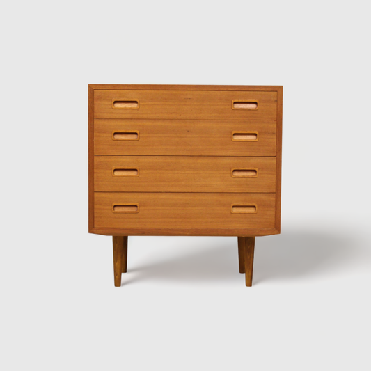 Vintage Poul Hundavad chest of drawers - Danish Design, teak wood | 00759