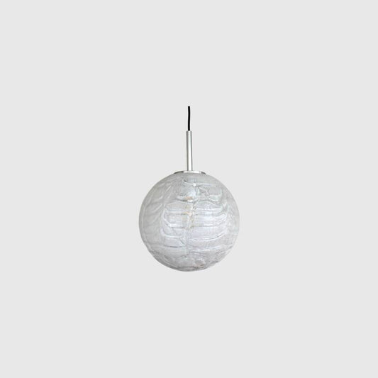 Vintage DORIA bollamp - iced glass S