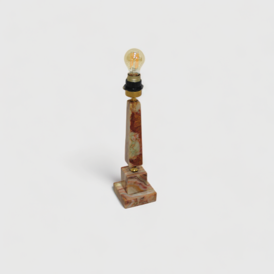Vintage table lamp, lamp base - onyx