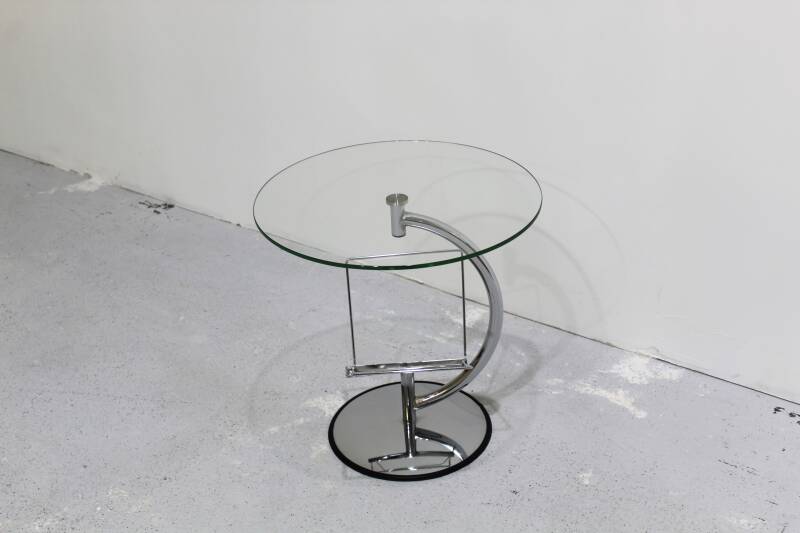 Vintage bijzettafel, lectuurmand - Jaren '60 chroom | 01027