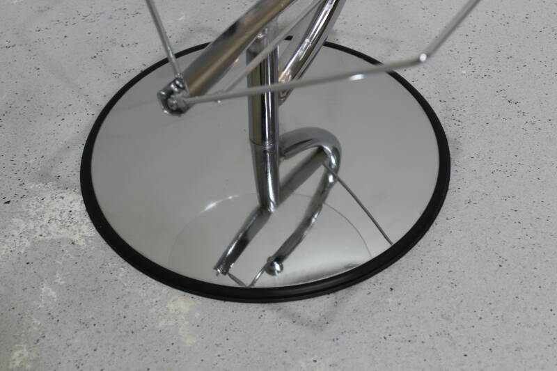 Vintage bijzettafel, lectuurmand - Jaren '60 chroom | 01027
