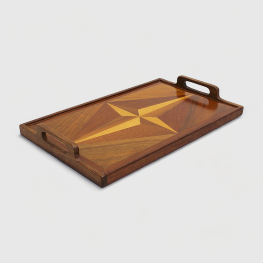 Vintage houten dienblad | 01026