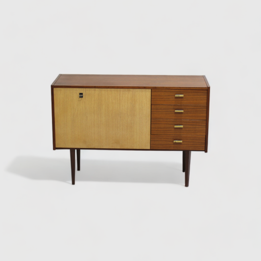 Vintage dressoir, schoenenkastje - hout, jaren '60 | 01014