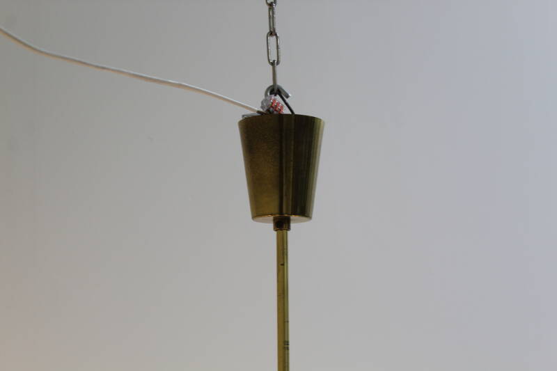 Vintage brass pendant lamp 8-arms | 01019