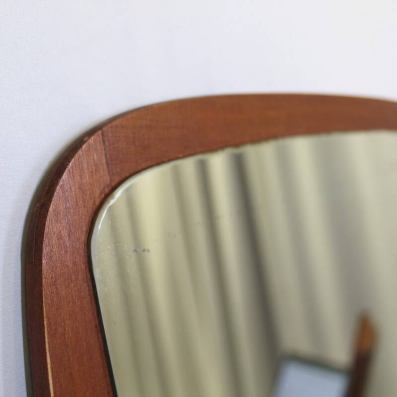 Vintage teak spiegel