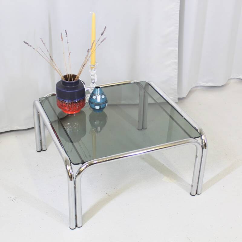 Vintage salontafel chroom