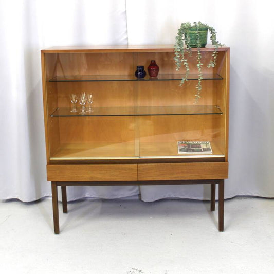 Vintage vitrinekast, highboard
