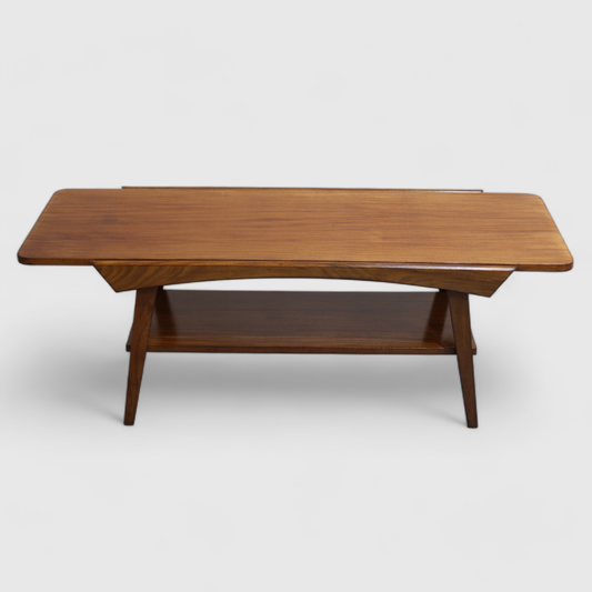 Vintage-Couchtisch – wendbare Platte, 1960er Jahre | 01185