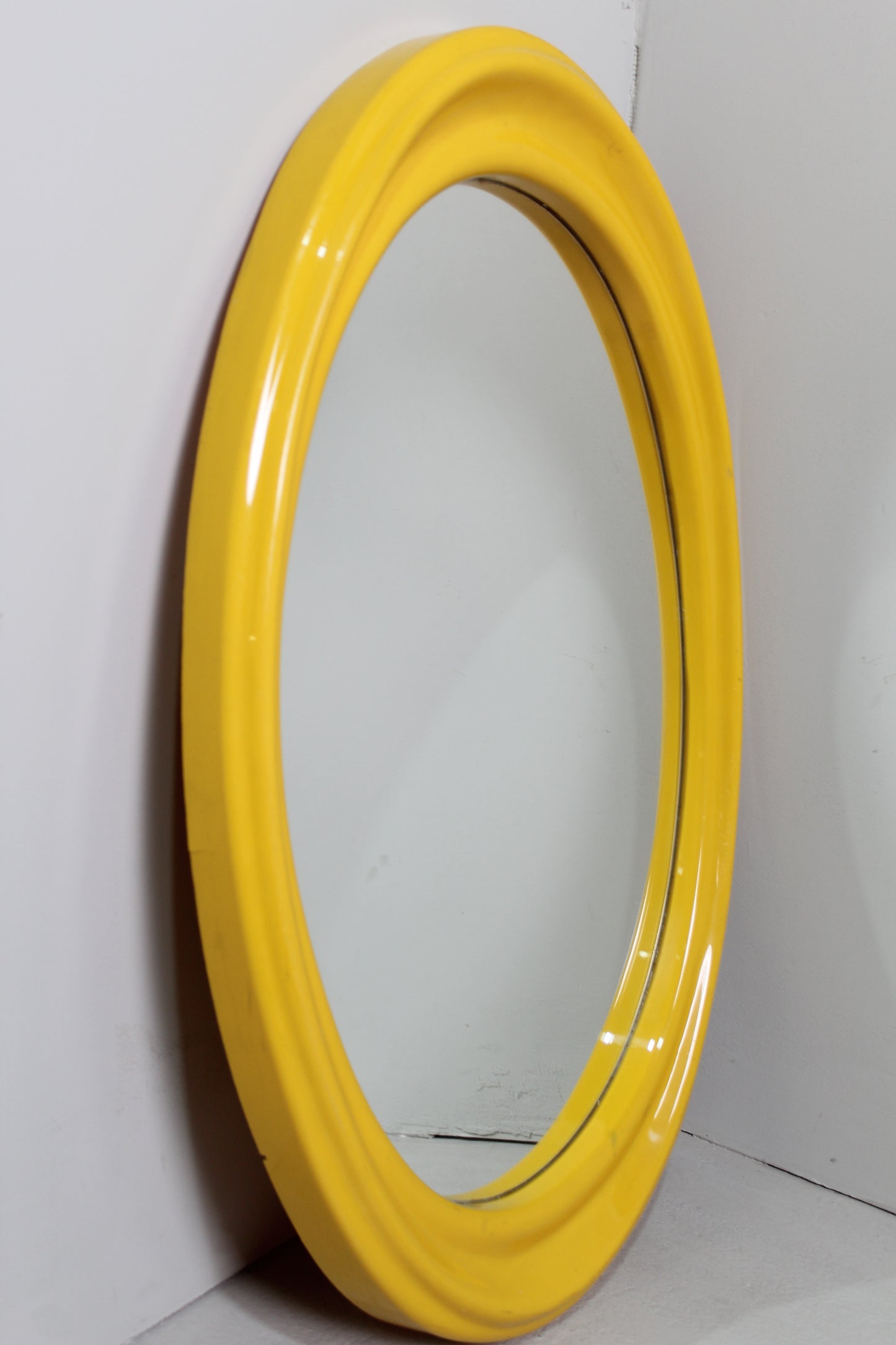 Vintage gele spiegel jaren '70