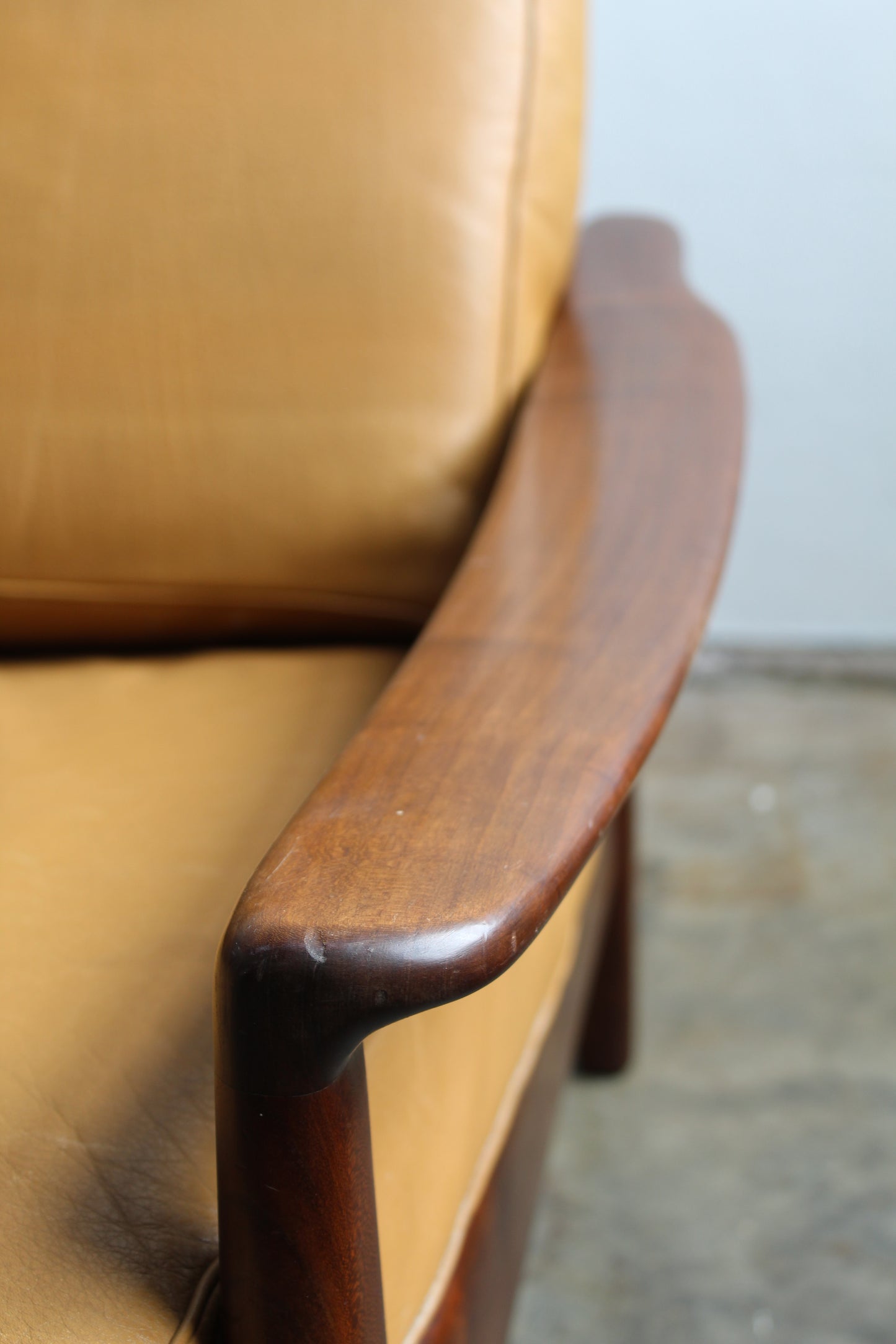 Mid century 3-zits-bank slaapbank