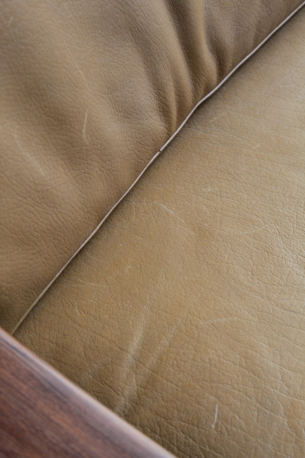 Mid century fauteuil, easy chair leer