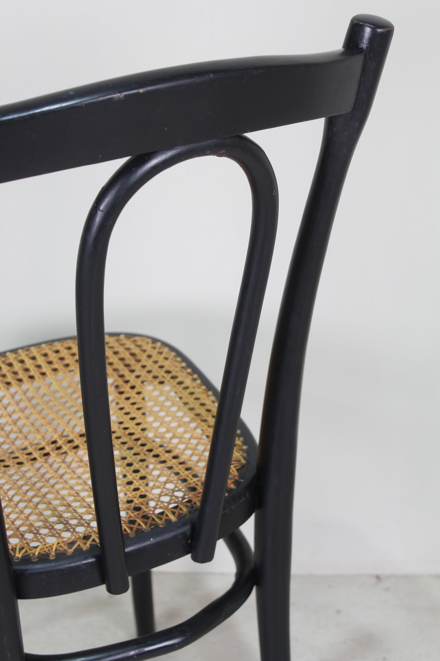 4x antieke Thonet bistrostoel No.56 jaren '20/'30 zwart