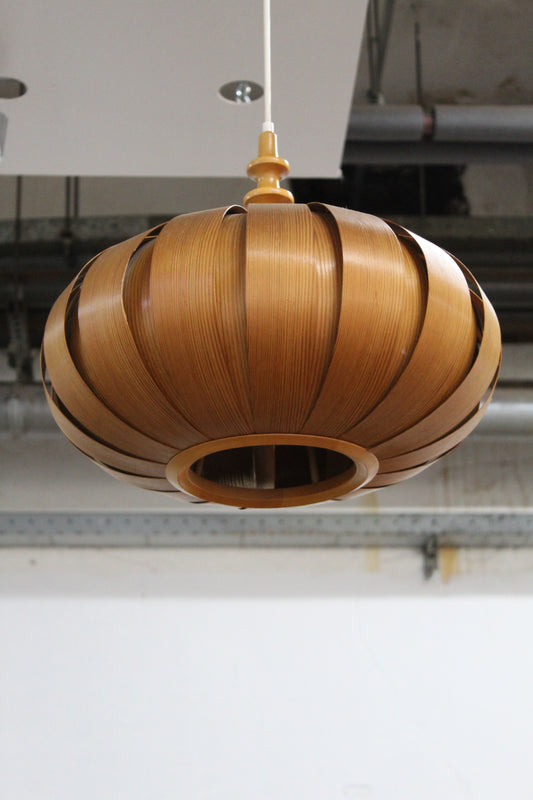 Mid century houten hanglamp