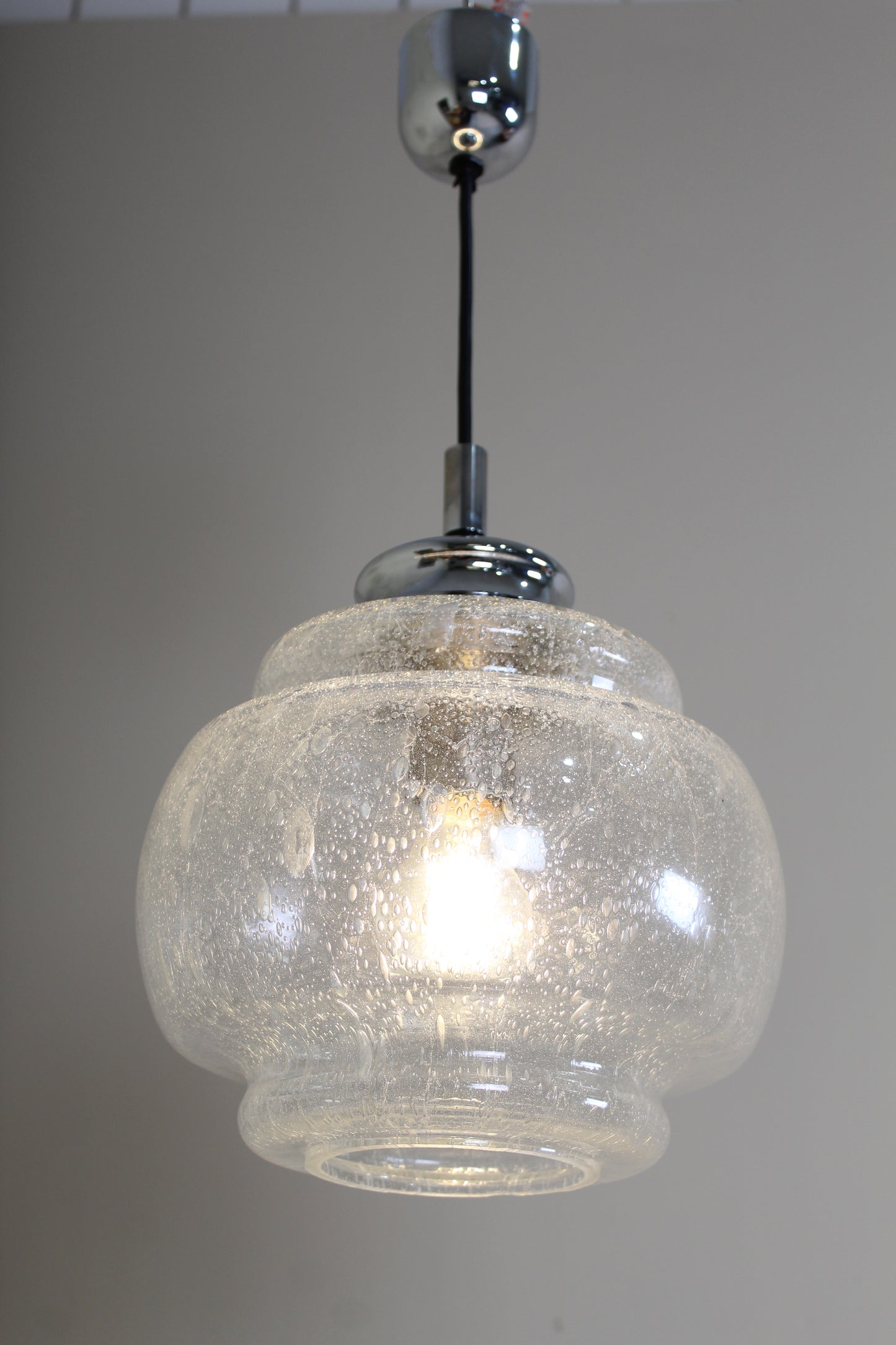 Vintage glazen hanglamp