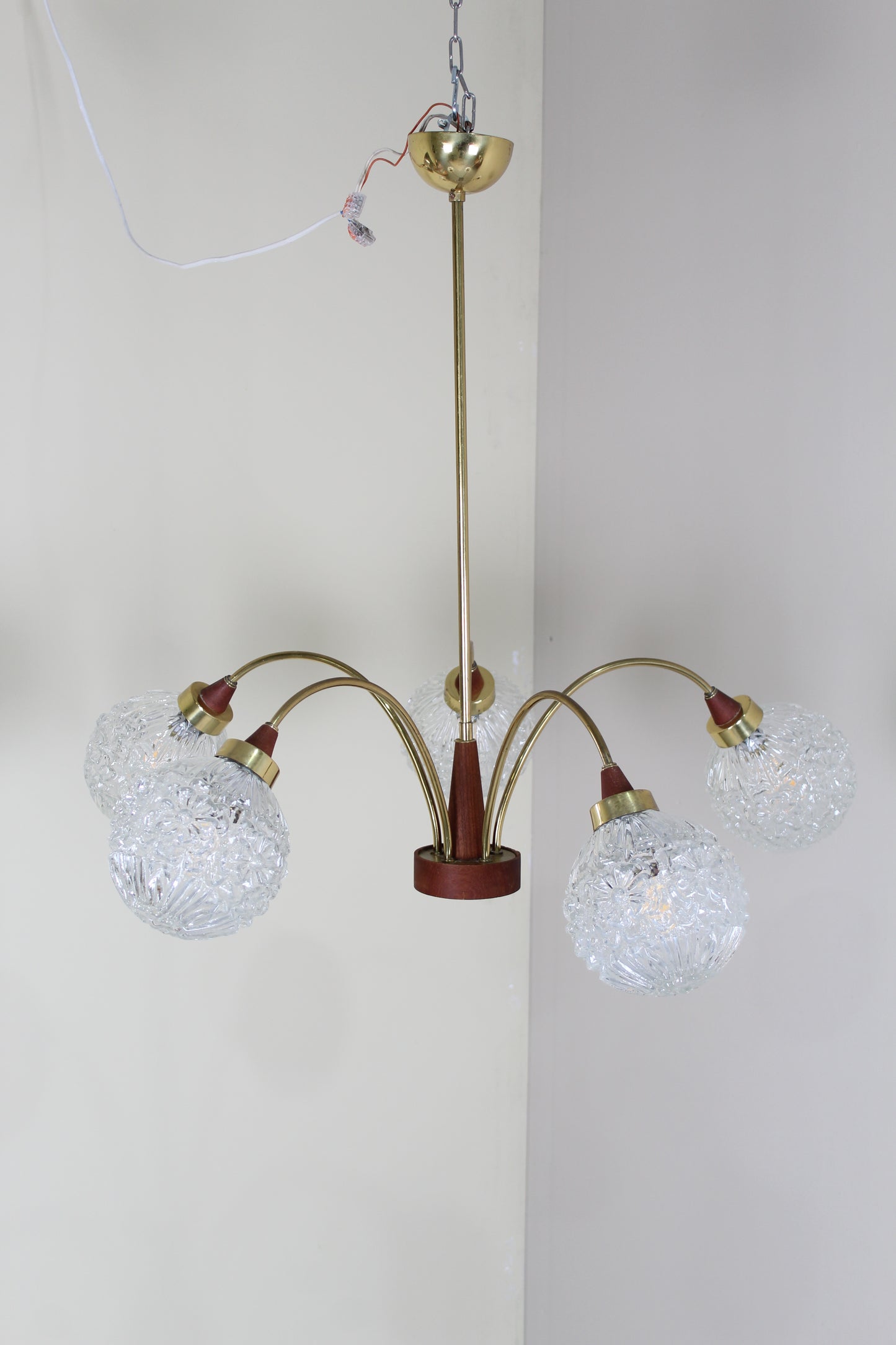 Vintage 5-armige plafondlamp