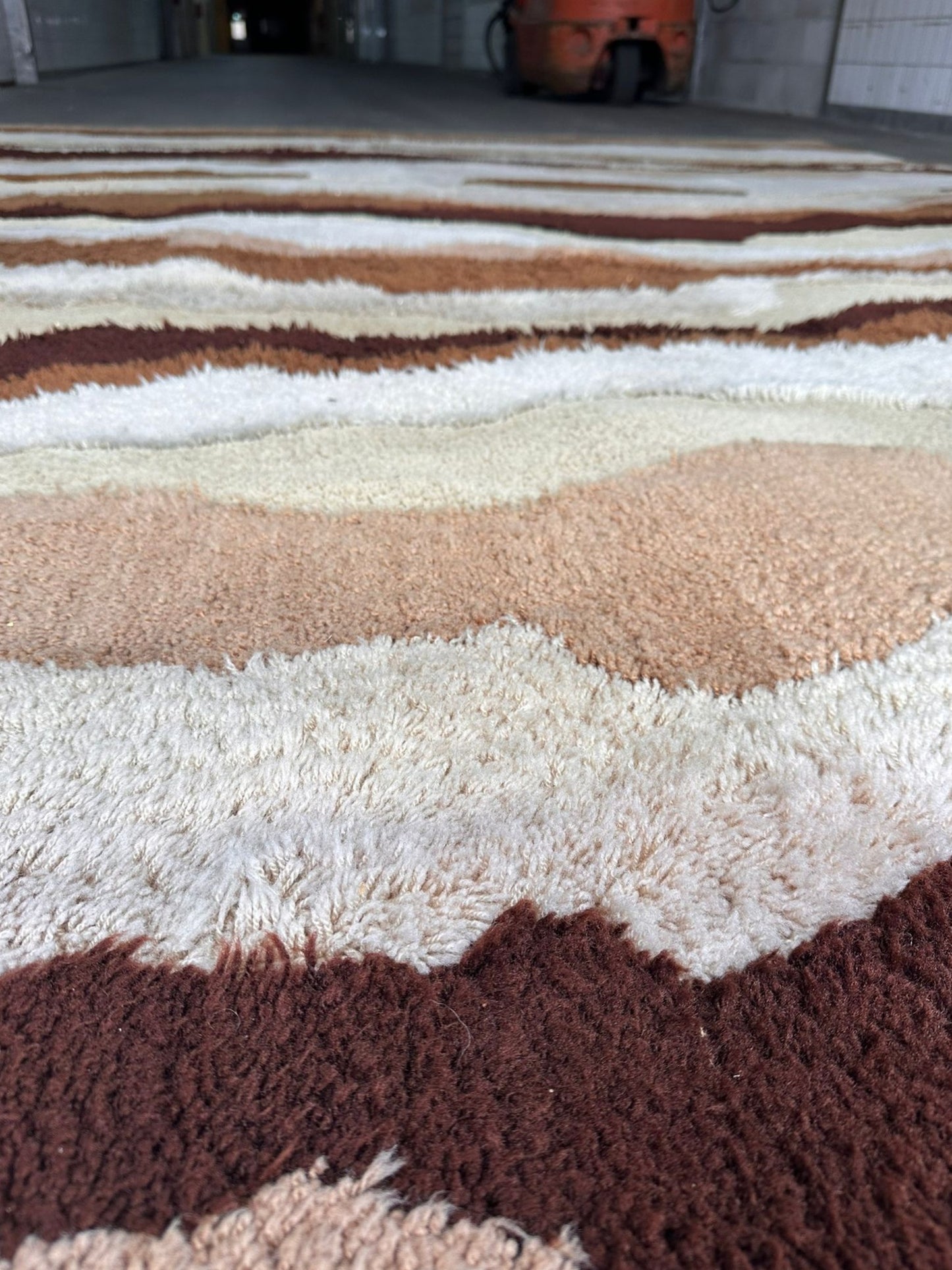 Vintage jaren '70 vloerkleed 4 x 3 meter