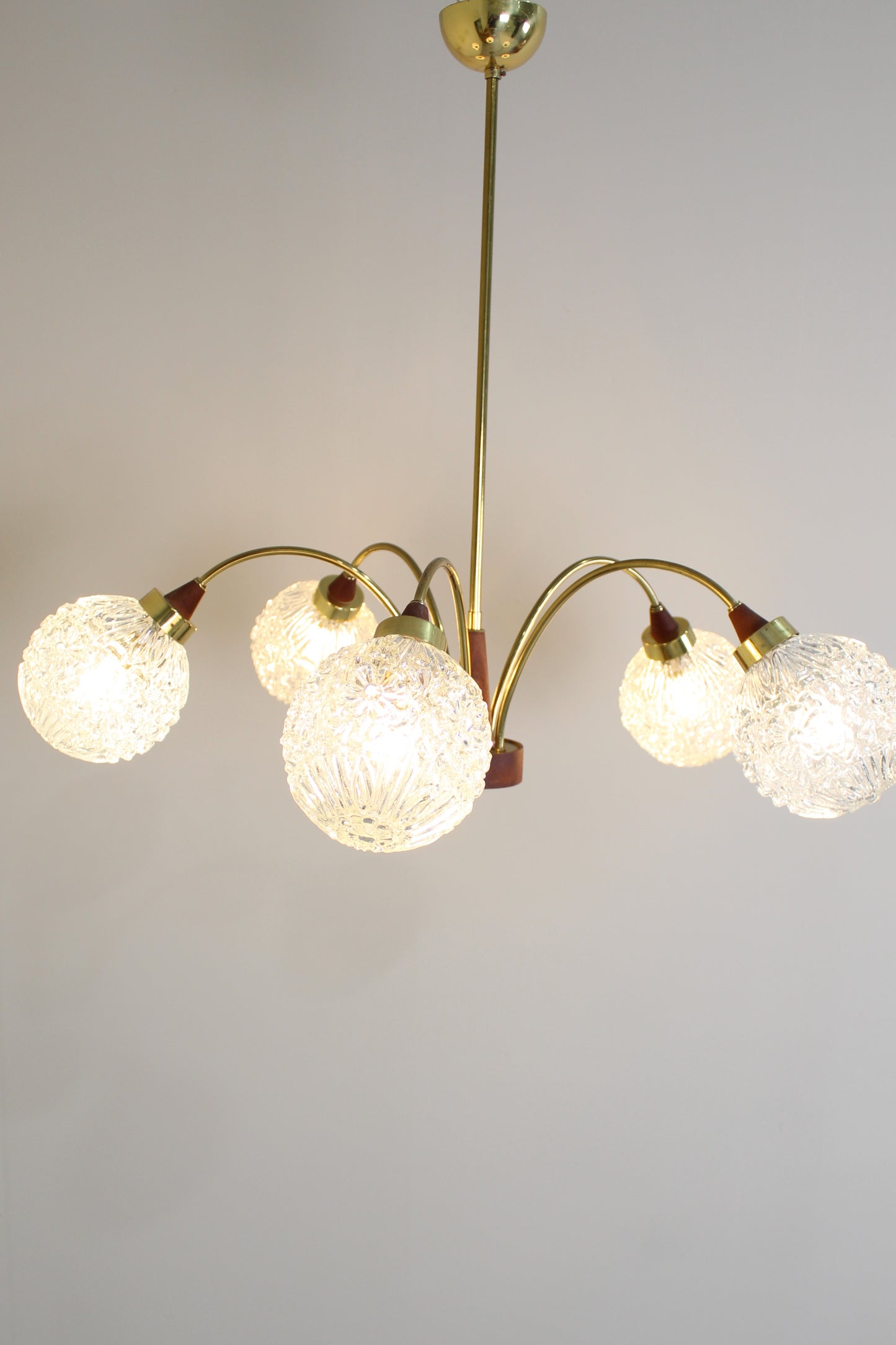 Vintage 5-armige plafondlamp