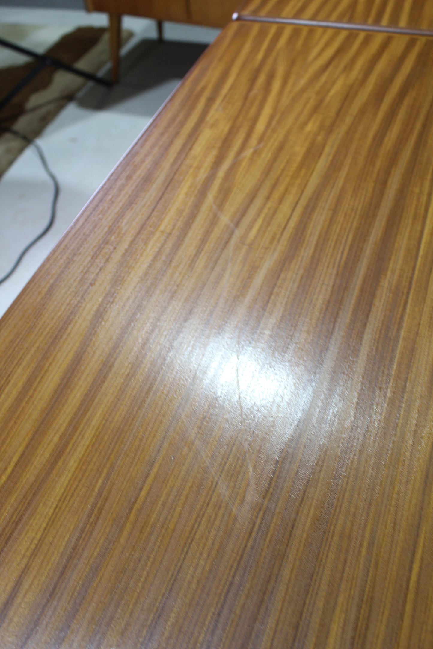 Mid century uitschuifbare eettafel