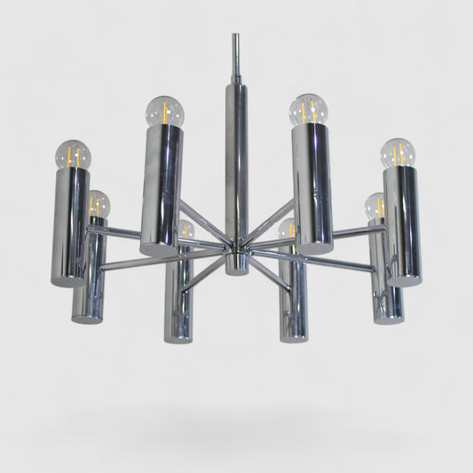 Vintage design chroom hanglamp Hustadt Leuchten