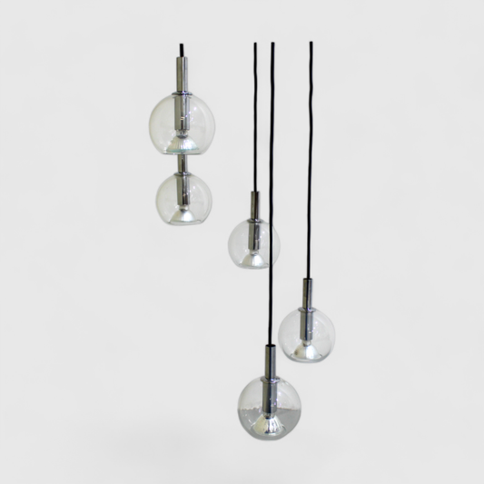 Vintage cascade lamp - halogen, glass | 01216