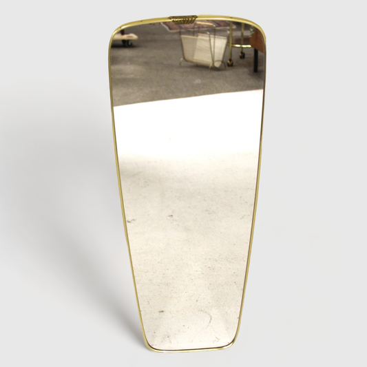 Vintage mirror - brass rim, 1960s