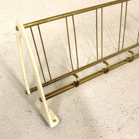Vintage kapstok - goud, wit