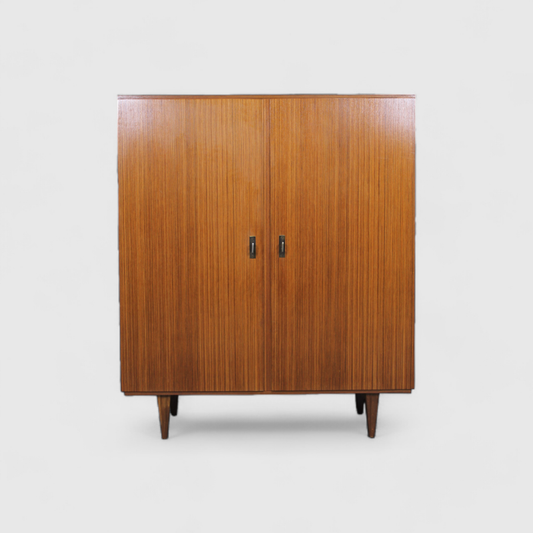 Vintage Mittelhoher Schrank, Aktenschrank, Highboard - Teak, 1960er | 01291