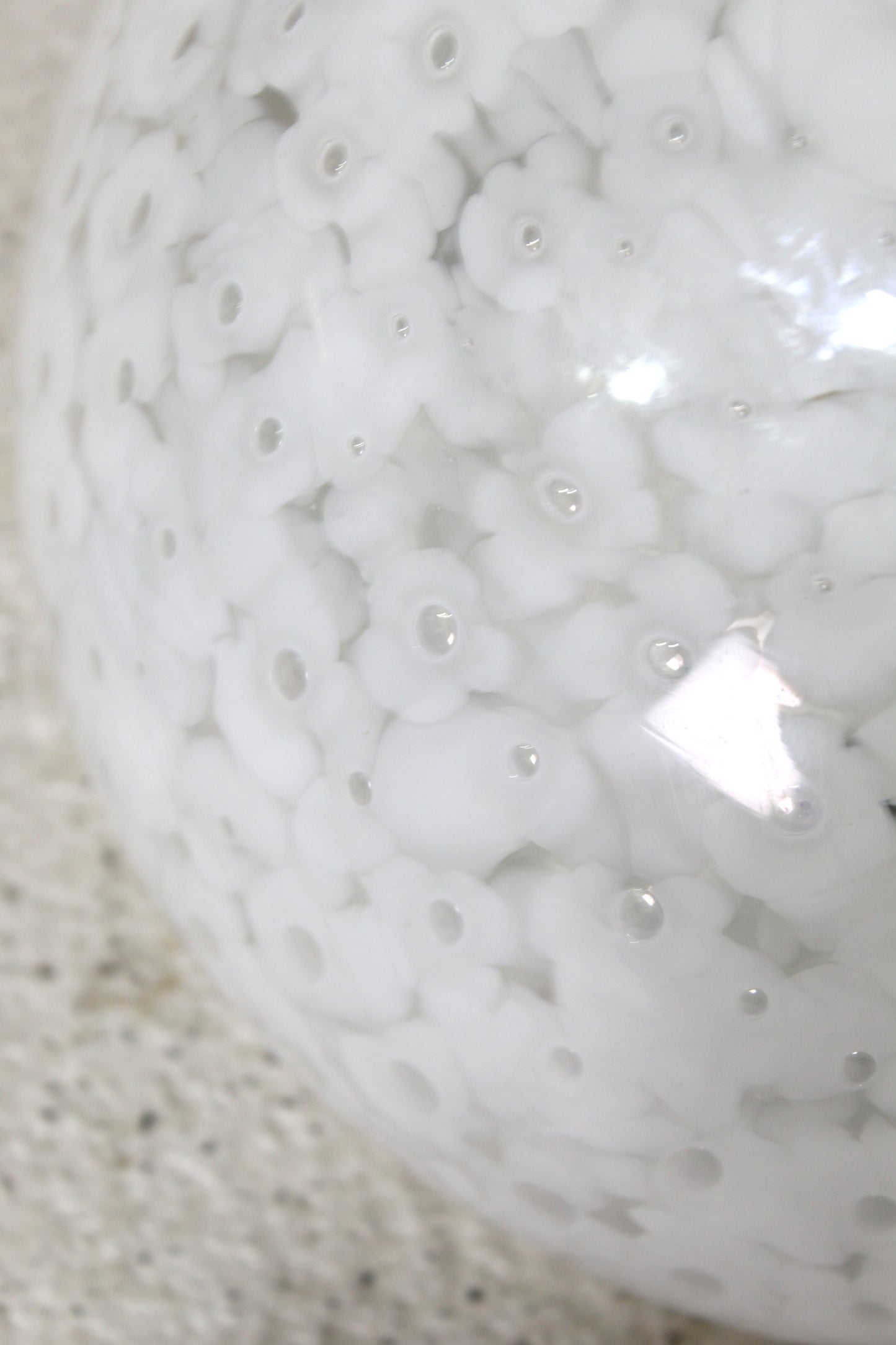 Vintage wandlamp, plafondlamp Muranoglas