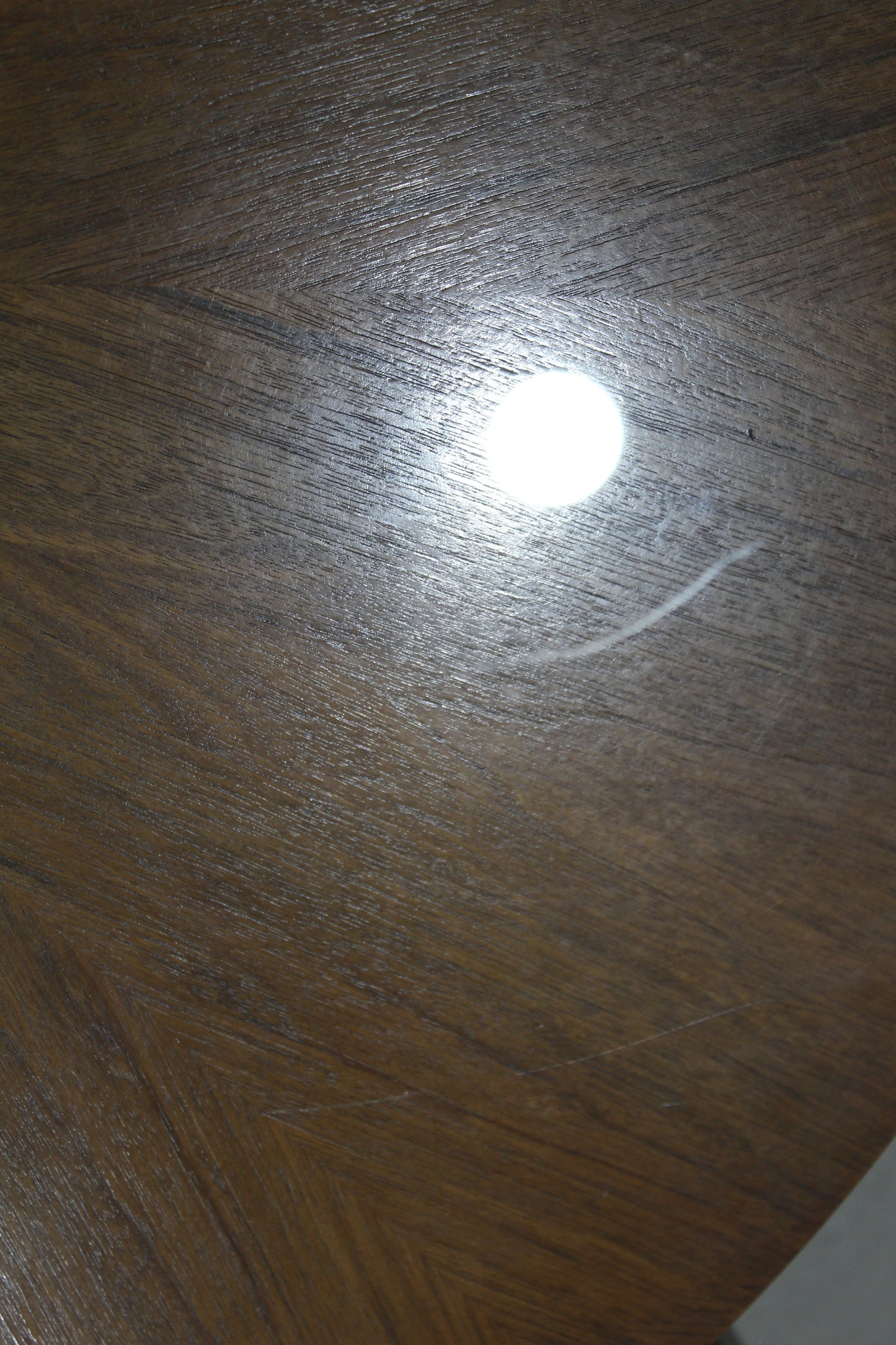 Vintage ronde salontafel - jaren '60, hout glas