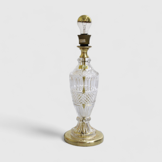 Vintage table lamp, lamp base - crystal, Steinebach Leuchten | 01096