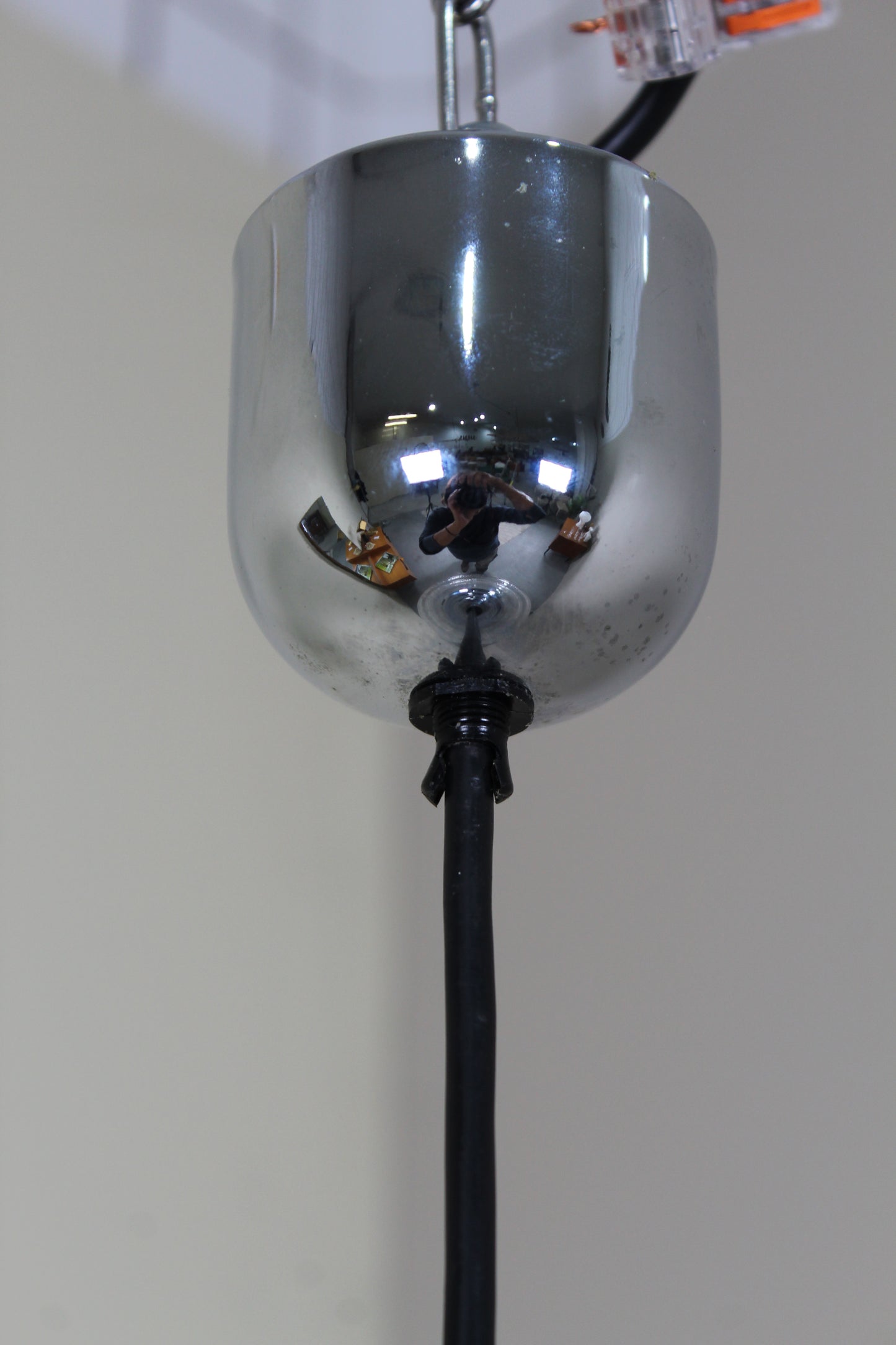 Vintage glazen hanglamp