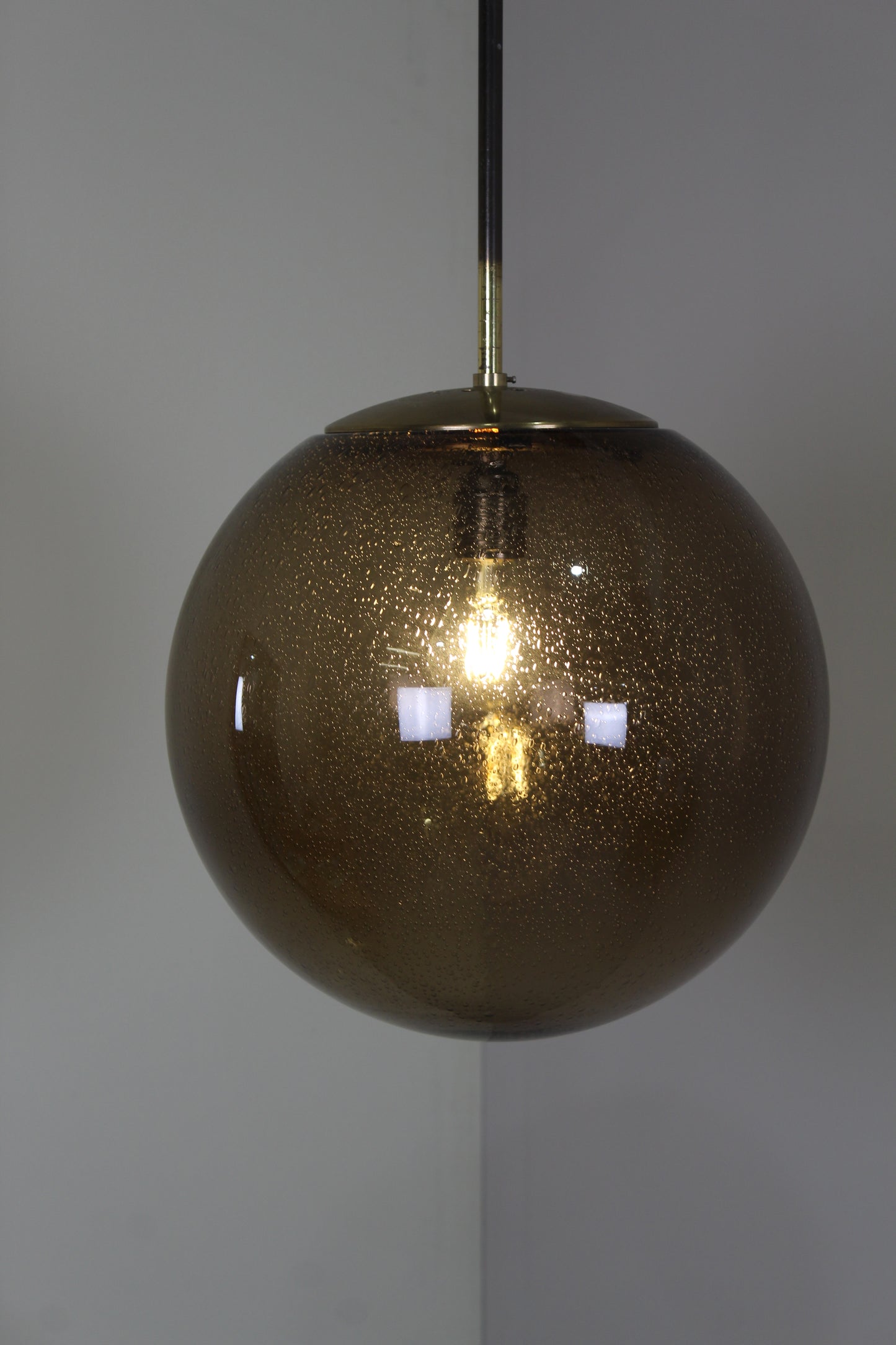 Vintage design rookglas bollamp XL