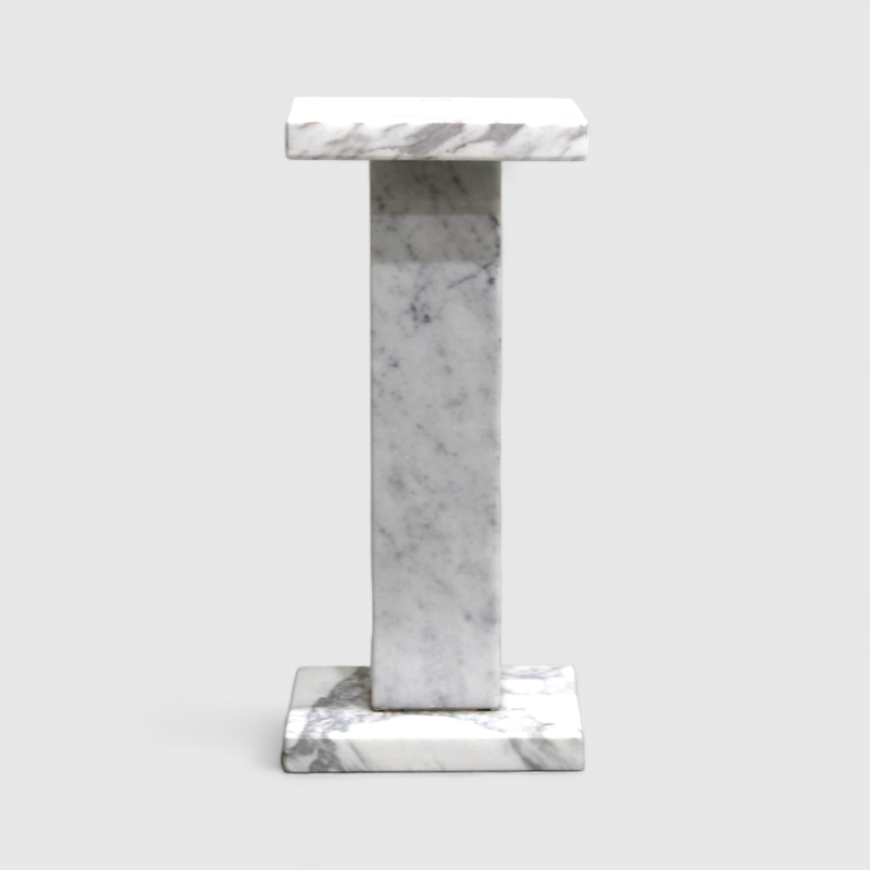 freeroom24, Bloemenzuil, zuil, decoratieve zuil, platform, ilja, marmer bianco, 20 x 20 x 50 cm freeroom24, Bloemenzuil, zuil, decoratieve zuil, platform, ilja, marmer bianco, 20 x 20 x 50 cm