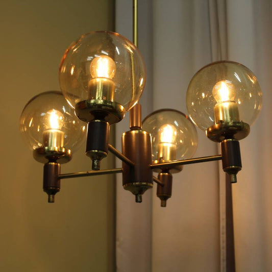 Vintage hanging lamp - 4 arms