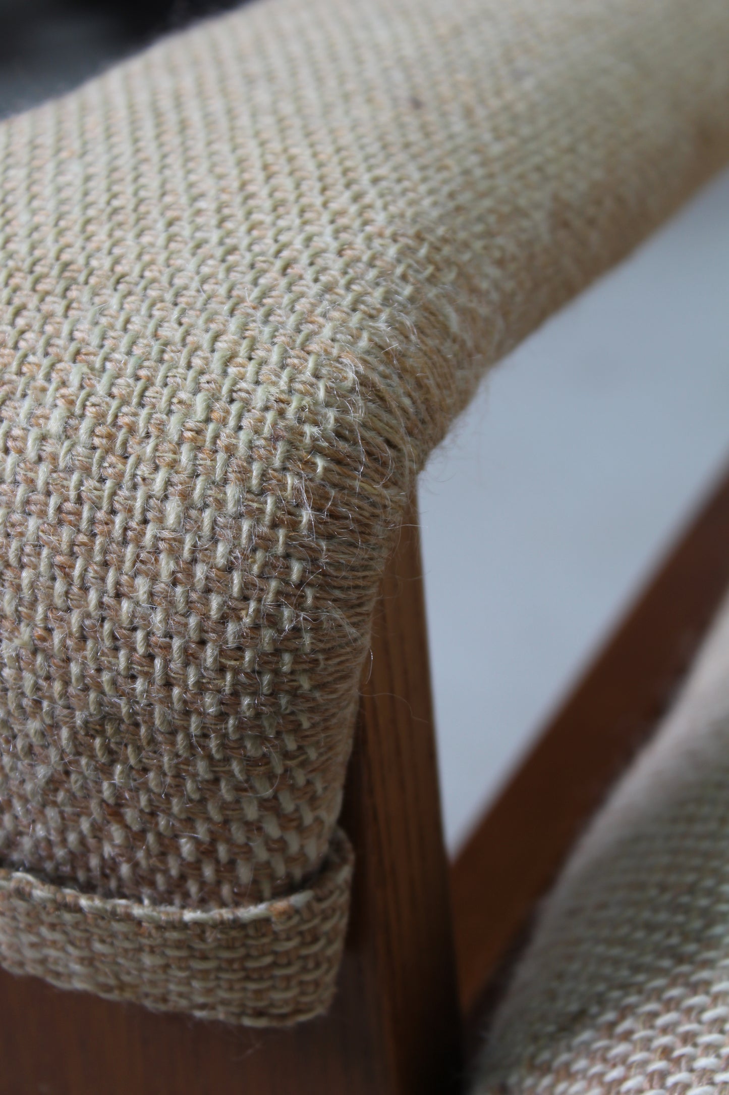 Vintage armchair, lounge chair, beige 1970s