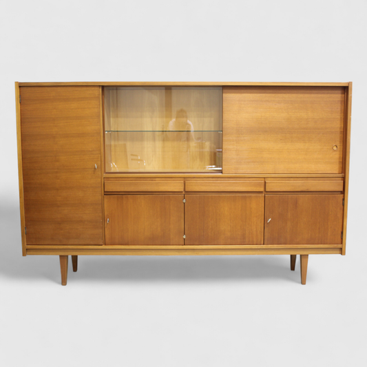 Vintage highboard, sideboard - 60s, teak | 01263