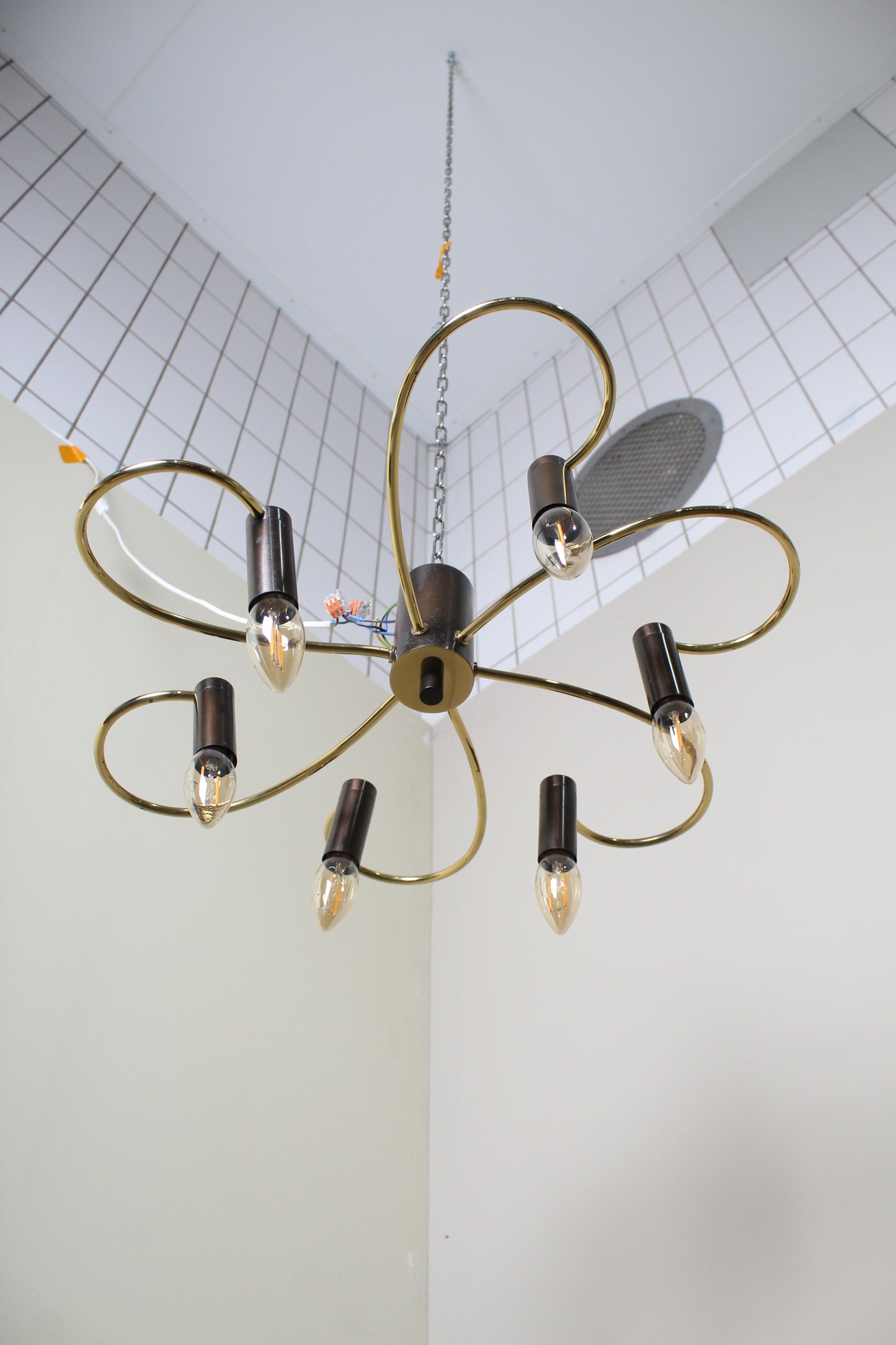 Vintage plafondlamp jaren '70