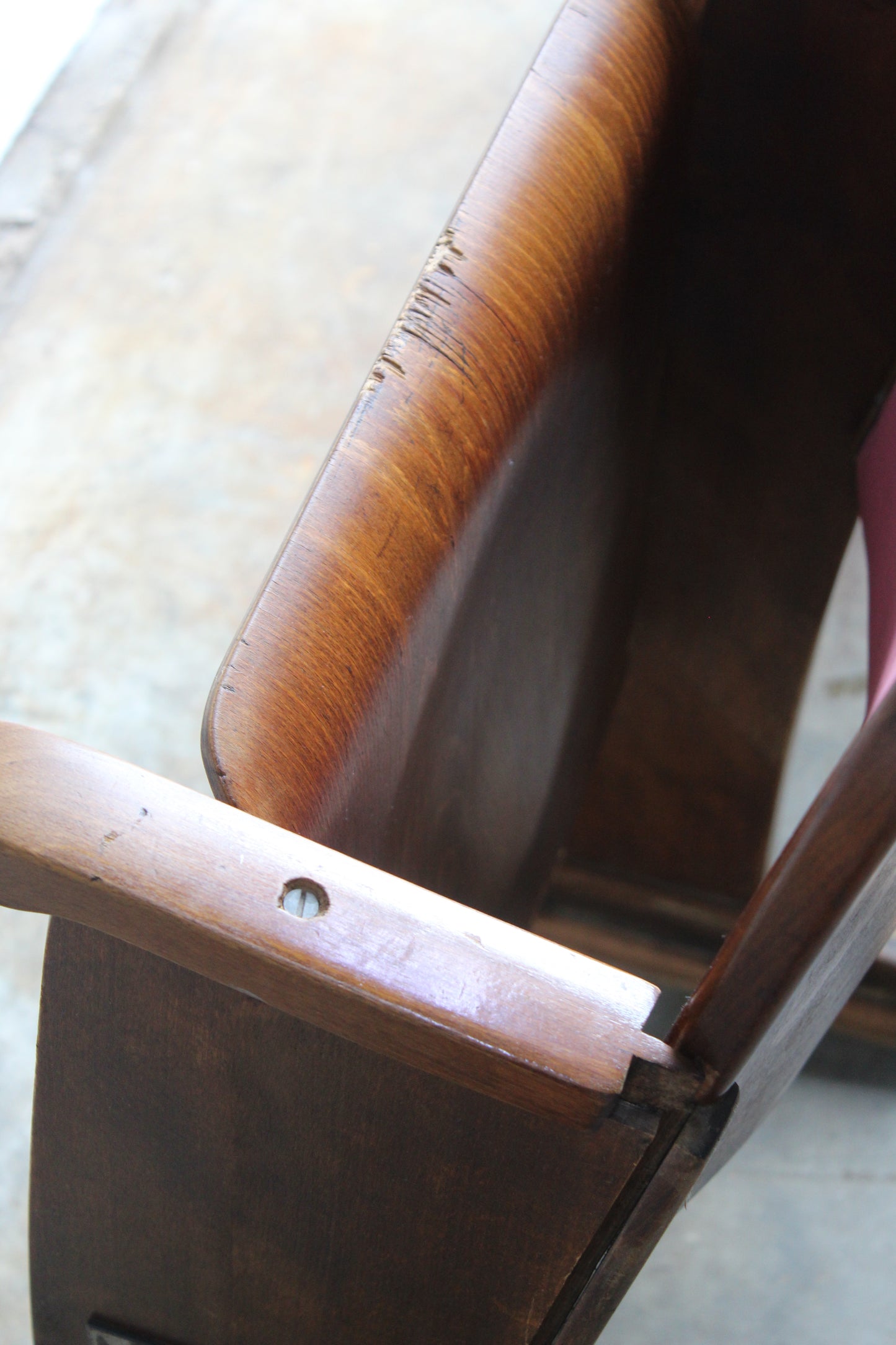 Mid century bioscoopbankje, stoelen