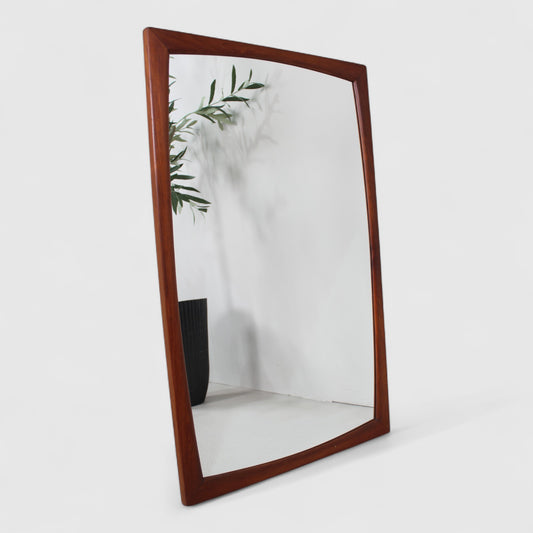 Vintage houten spiegel teak