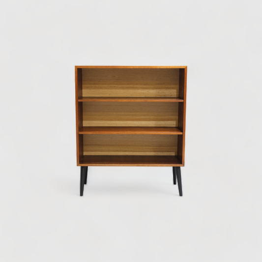 Vintage bookcase, open cabinet - 60s, teak wood | 00906
