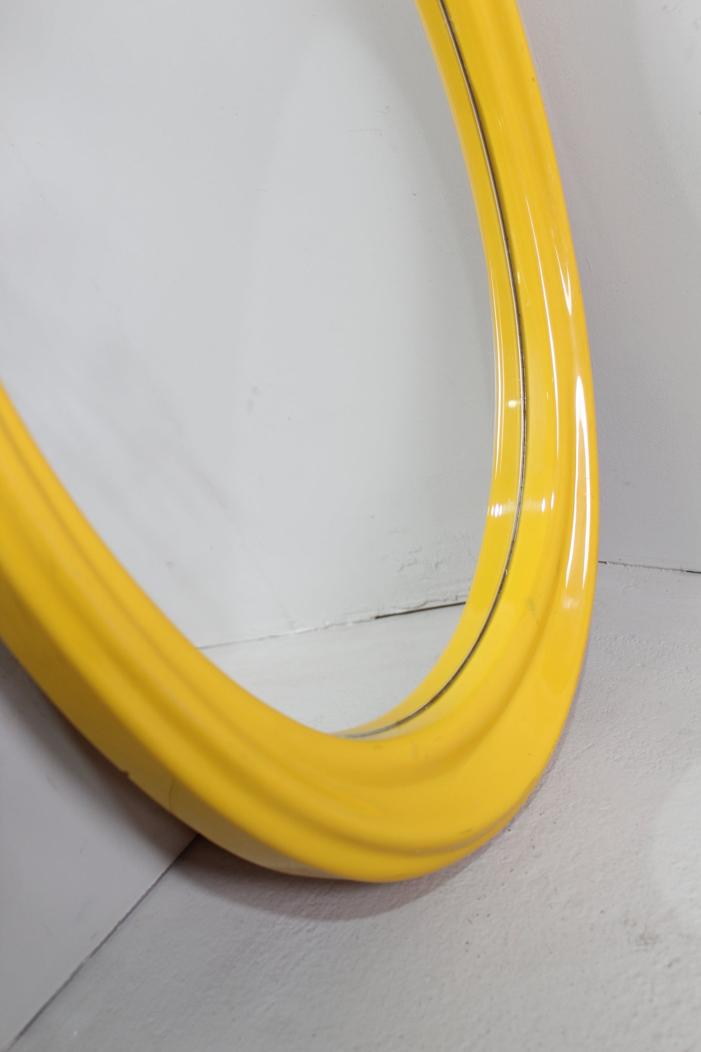 Vintage gele spiegel jaren '70