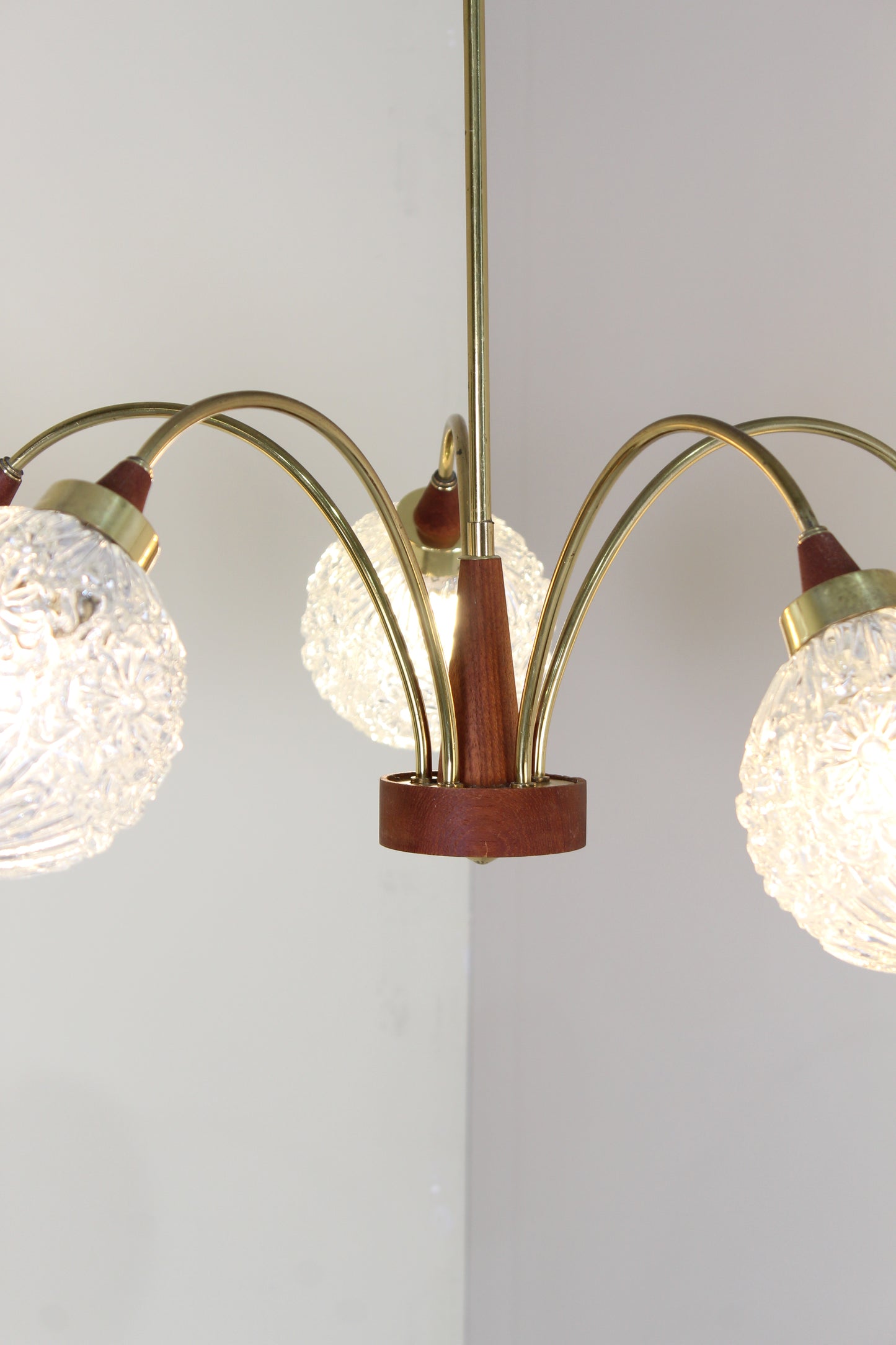 Vintage 5-armige plafondlamp