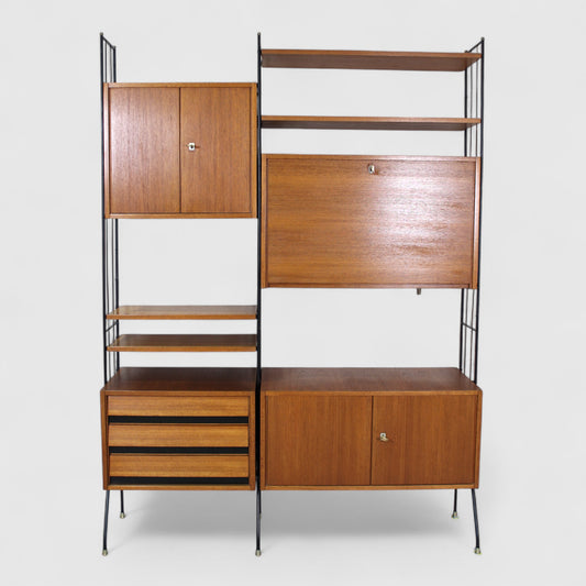 Vintage modulair wandsysteem, wandkast - jaren '60