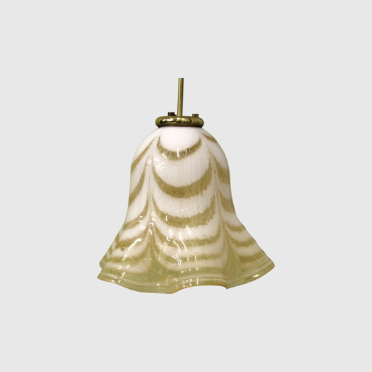 Vintage Pendelleuchte aus Glas | 00743
