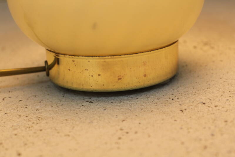Vintage Murano Swirl Mushroom lamp - green glass 70s | 00764