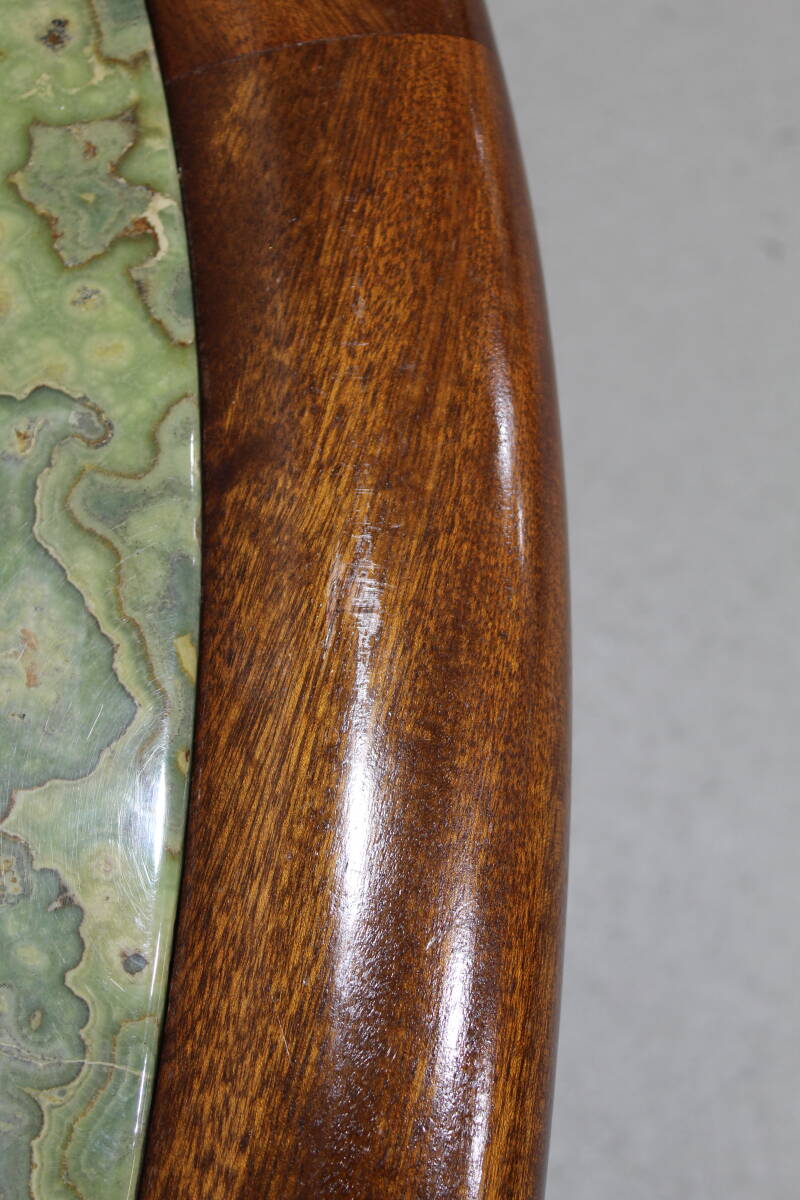 Vintage onyx salontafel - Hohnert design, ovaal, jaren '70 | 01303