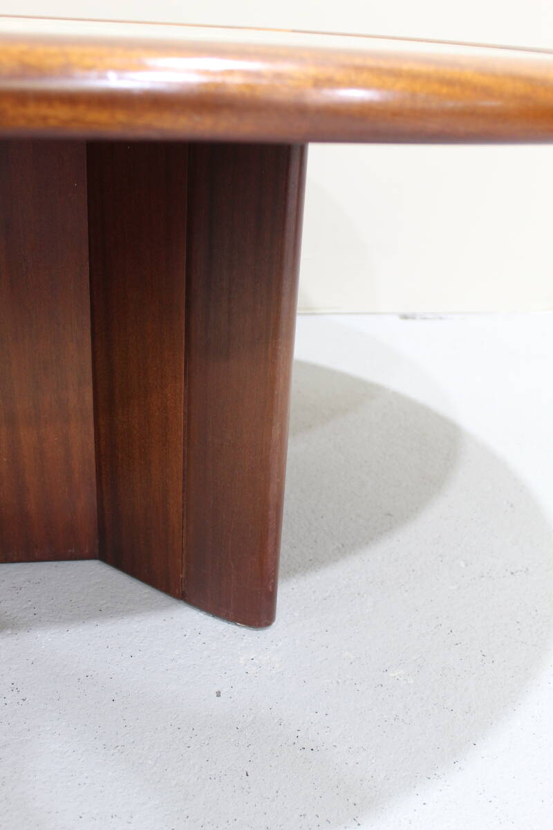 Vintage onyx salontafel - Hohnert design, ovaal, jaren '70 | 01303