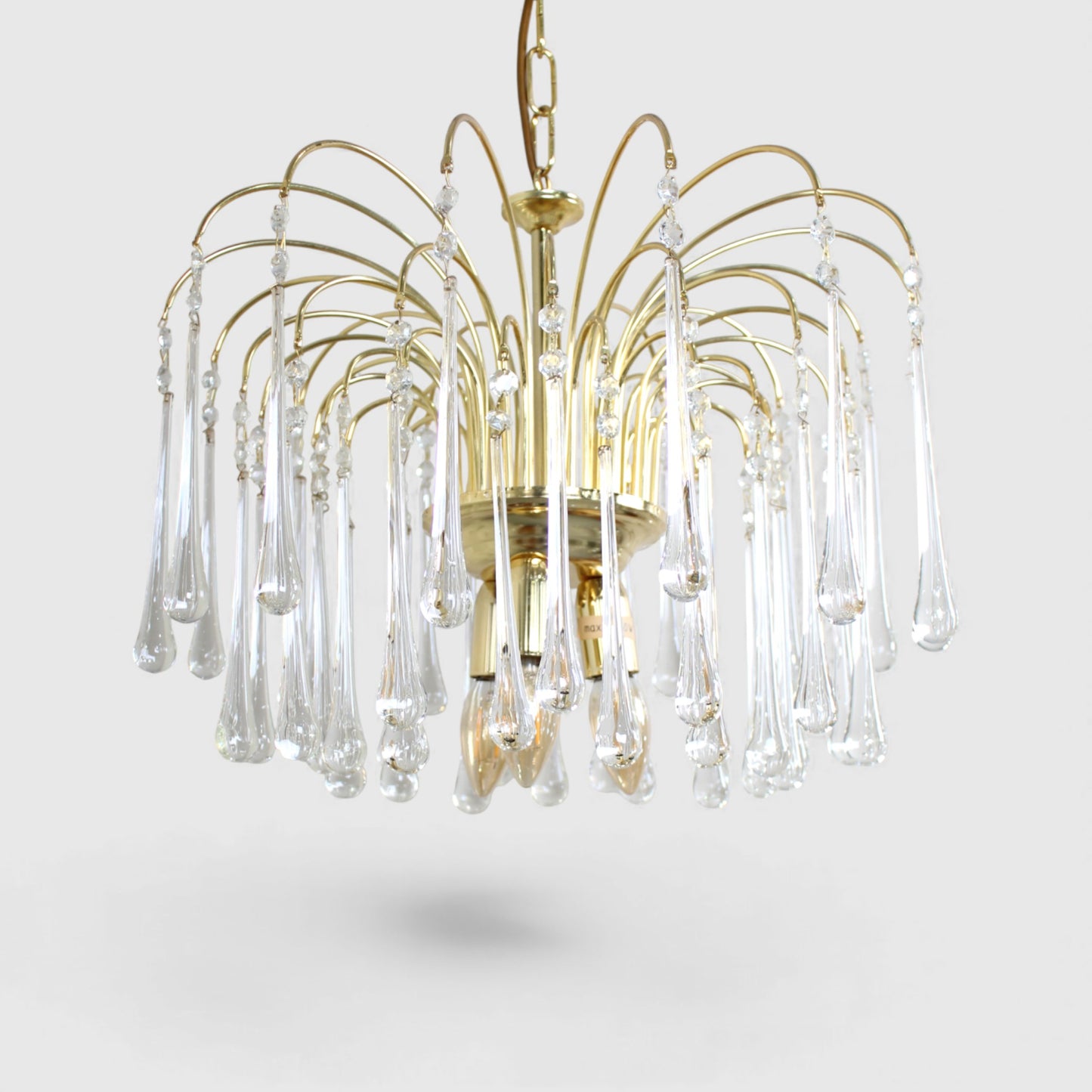 Vintage teardrop lamp transparant